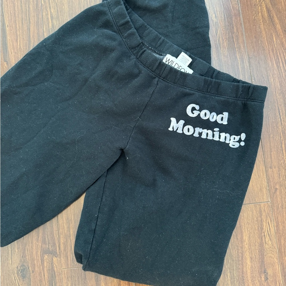 RARE Wildfox Good Morning sweatpants Sz s fits large